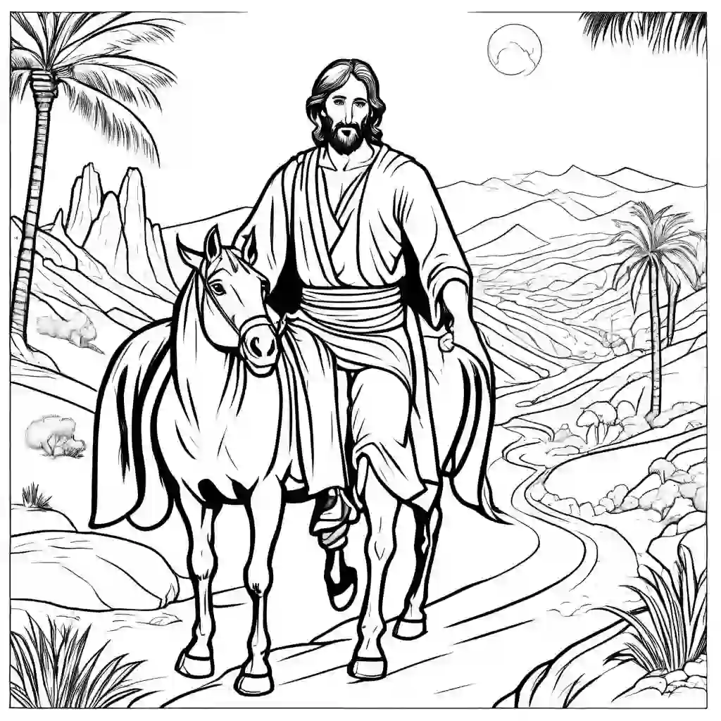 The Parable of the Good Samaritan coloring pages